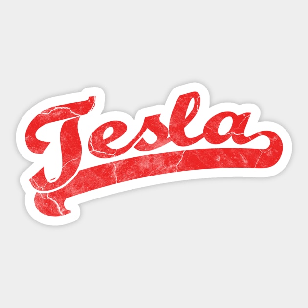 Team Tesla Sticker by Droidloot